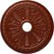 Ekena Millwork Bristol Ceiling Medallion (Fits Canopies up to 3 7/8"), 23 1/2"OD x 3 7/8"ID x 1"P, Firebrick CM23BIFIF - alternate 1